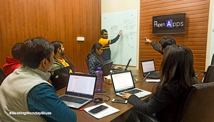 RipenAppsTech's tweet photo. Instead of stressing about all the work we have to do on Monday, #Ripeners kickoff their Monday blues by getting dressed up, listening to music, and setting positive intentions for the day together.
#BeatingMondayBlues #WorkCulture #MondayMotivation #KickingOffMonday #RipenApps https://t.co/CWGPudK32o