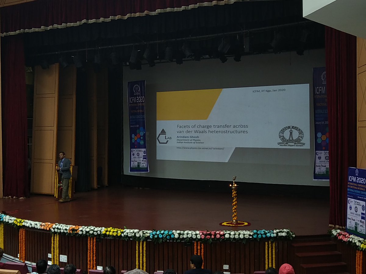 NaanRajeshkumar's tweet photo. Interesting and informative talk on Van der Waals heterostructures by Prof. Arindam Ghosh @IITKgp @ArindamPhysics #2Delectronics #icfm2020 https://t.co/oeo4ekupSR