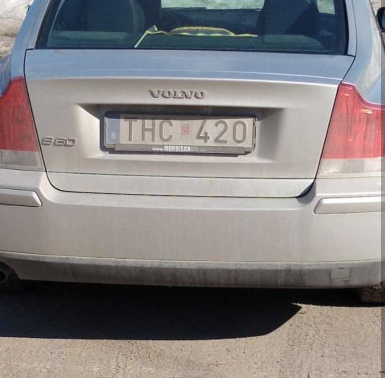 Can you make your own number plates in Sweden?  #thc #cannabis