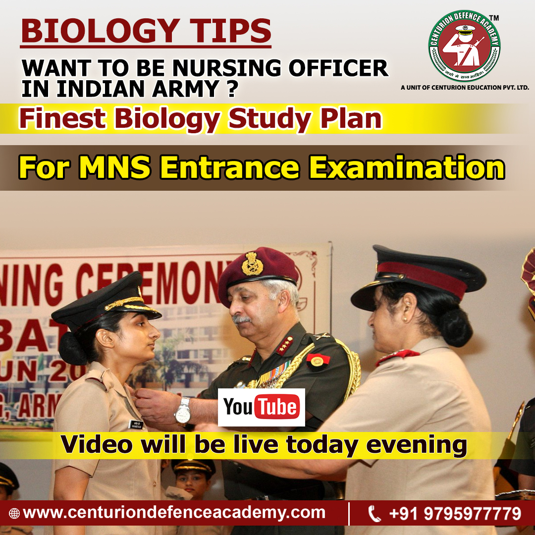 centurionaca's tweet photo. Want To Be A Nursing Officer In Indian Army ?
Finest Biology Study Plan For MNS Entrance Exam
Video Will Be Live Today @ 9 Pm
For Update Subscribe Now: https://t.co/98uxPs3tpE
#MNSCoaching #BestMNSCoaching #MNSExamPrepartion #MNS2020Exam https://t.co/x9Xq0rturq