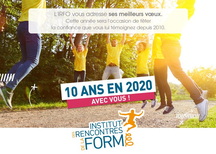 Excellente année 2020 !⭐
L'IRFO continue d'innover pour contribuer avec vous à une France en forme !🏃👊😀
➡️A commencer, le 28 janvier, par l'After Work de la Forme > lnkd.in/dwBac2p