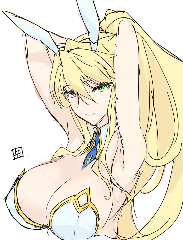 一応仮で申込は完了してるけど、別な構図も良いかなーとか考え中のバニ上腋 