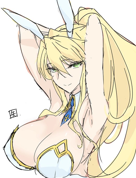 一応仮で申込は完了してるけど、別な構図も良いかなーとか考え中のバニ上腋 