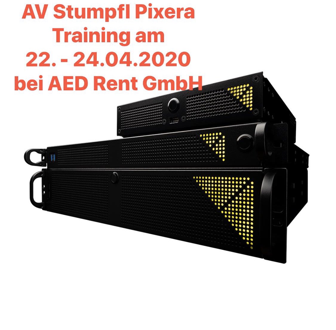 UBbuddym's tweet photo. Liebe AV Stumpfl Freunde und Interessierte, vom 22.04.2020 bis 24.04.2020 haben wir bei AED Rent in Bannberscheid ein Certified AV Stumpfl Pixera Training Level 1 + Level 2. 
#AED #rent #sales #lease #secondhand #store #AEDde #AVstumpfl #Pixera #Mediaserver #Content https://t.co/4MiDcgsT1c