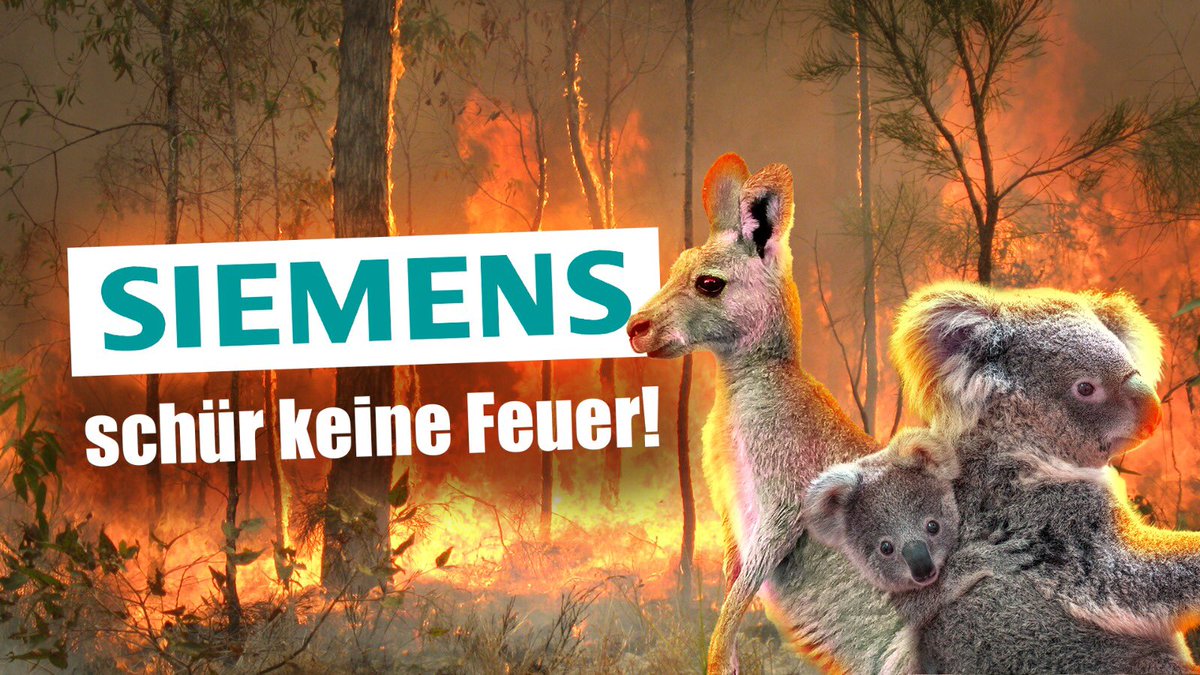 Wer sich bei den Bildern der Brände in Australien und den derzeitigen Verhandlungen #siemens über die Beteiligung bei #stopadani machtlos fühlt: geht auf die Straße! Unterschreibt diese Petition Change.org/siemens! Seid laut!