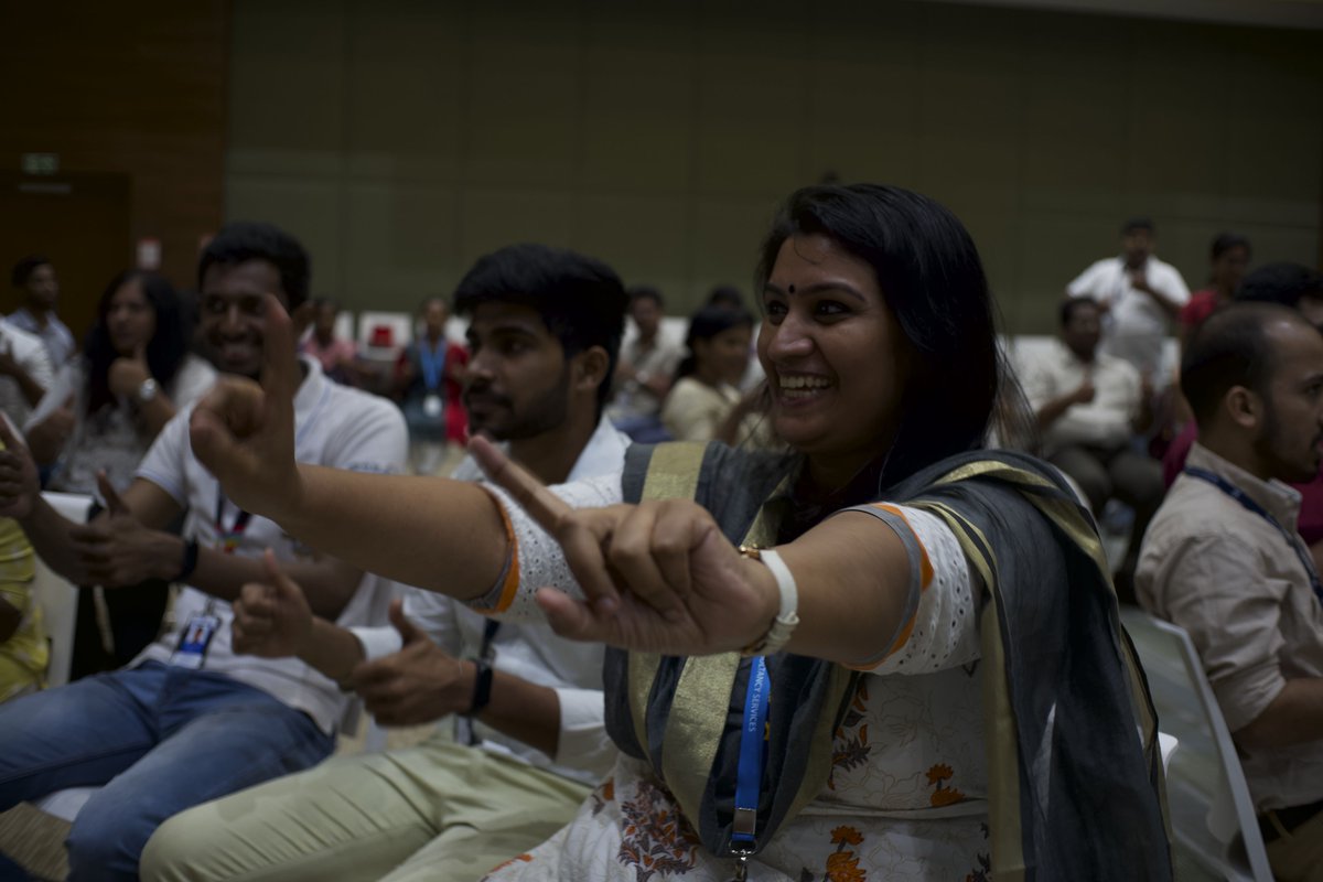 People_TCS's tweet photo. If you want to be empathetic, words are optional.💓
Sign IT program was one of the key initiatives at TCS Kochi to make a giant leap towards #inclusion. The program aimed at training associates in sign language to be inclusive in their #communication.

#UniquelyTogether #Empathy https://t.co/aebyNM5FEa