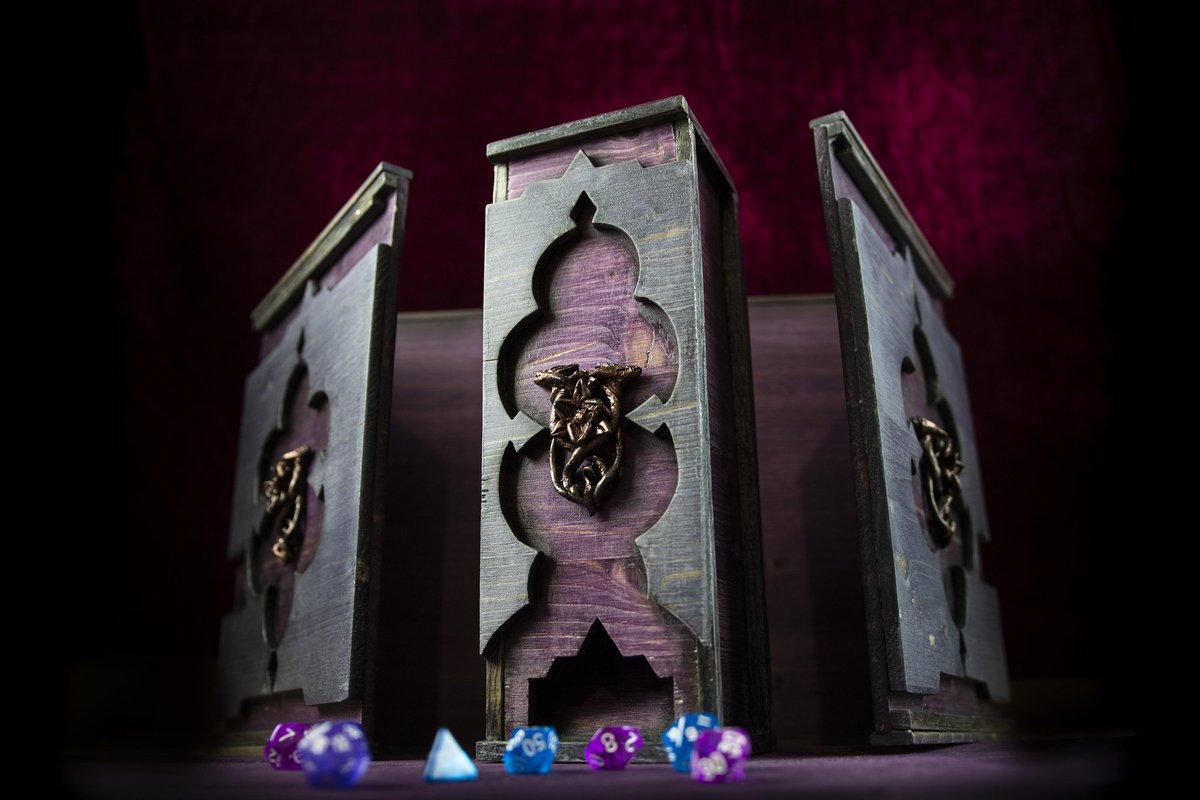 DTempl8's tweet photo. The Magic of our Dice Tower https://t.co/J1ZmdmIuZp

#dicetower #dungeonsanddragons #dnd #rpg #dice https://t.co/ufoVi0lmbm