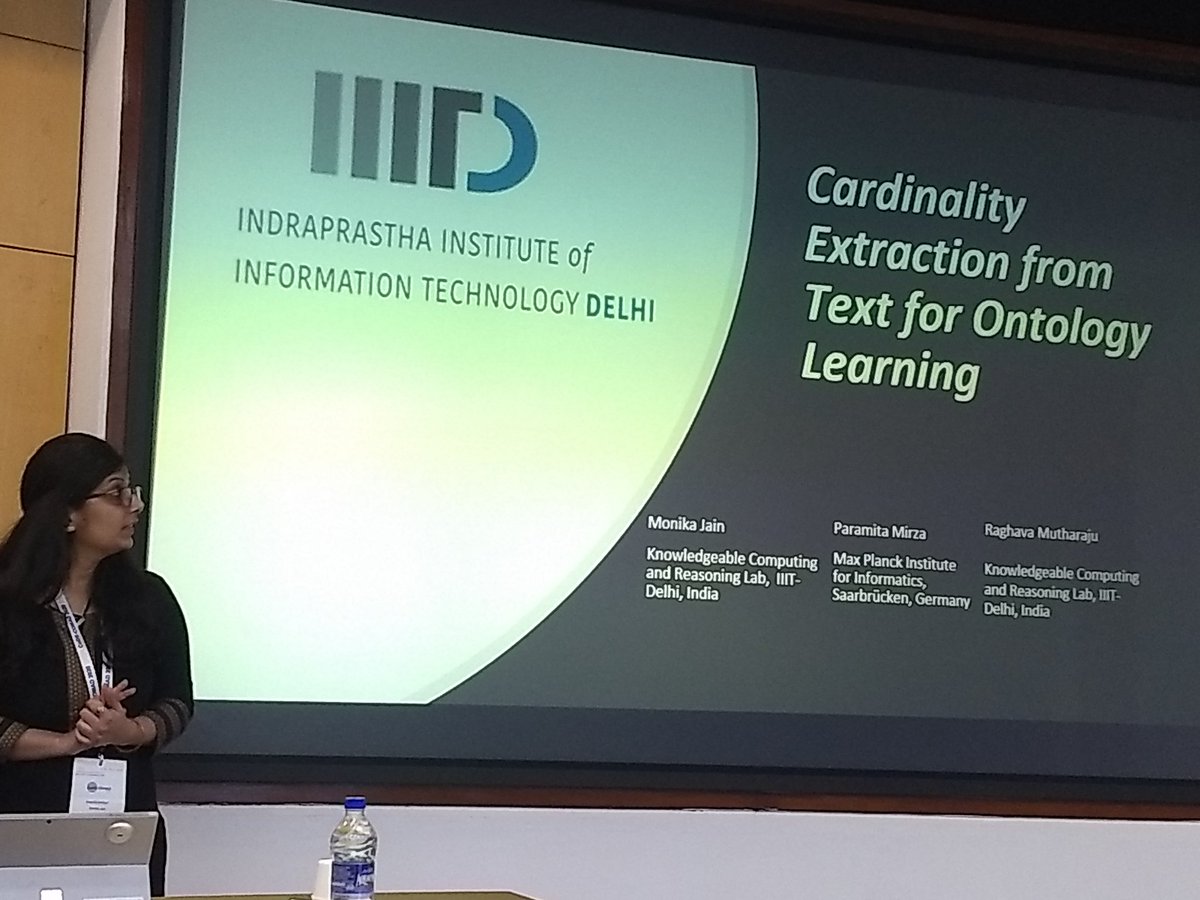 mraghava's tweet photo. Monika, @monika_jain19, a PhD student from our group is presenting her work on cardinality extraction from text for ontology learning @codscomad #CoDSCOMAD2020 https://t.co/QFMAiVcXjA
