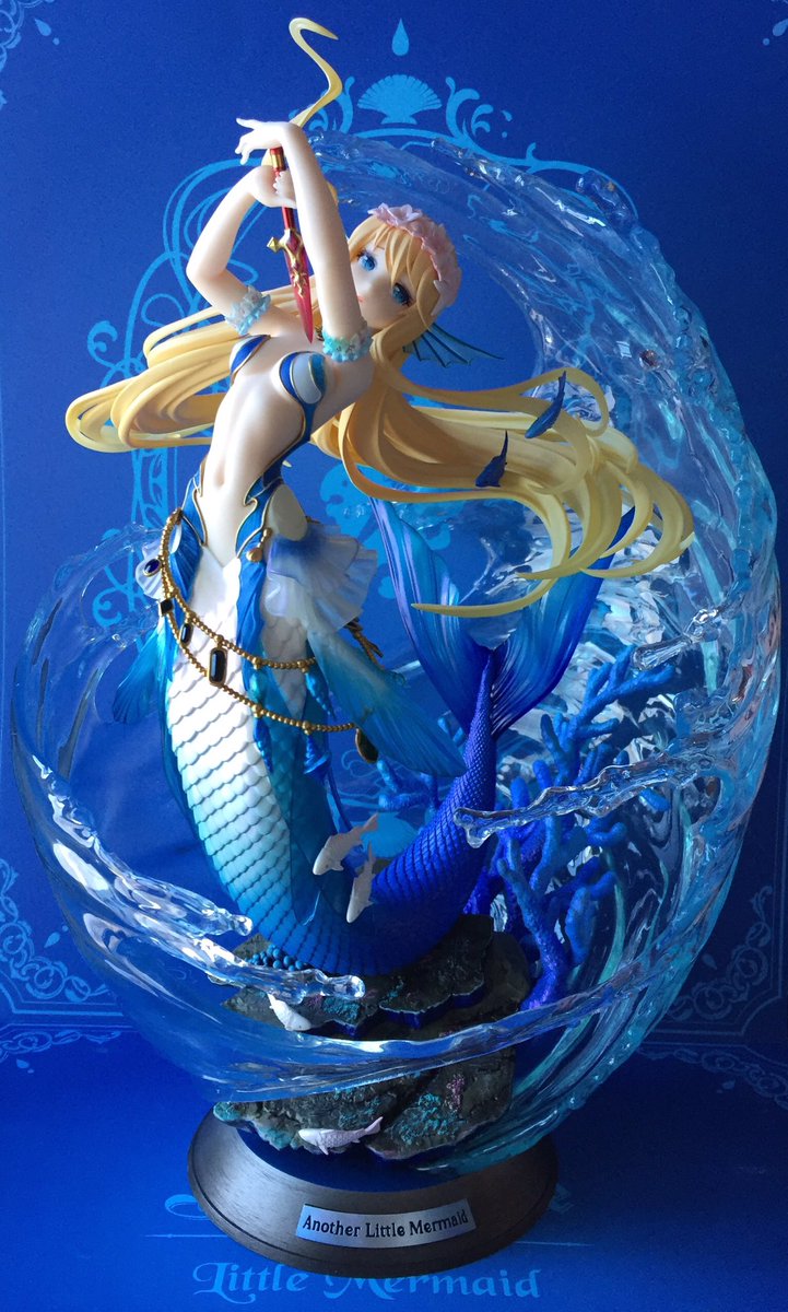 藤ちょこ 京都個展8 17 Ar Twitter 人魚姫フィギュアのサンプル来ました この躍動感と水の表現