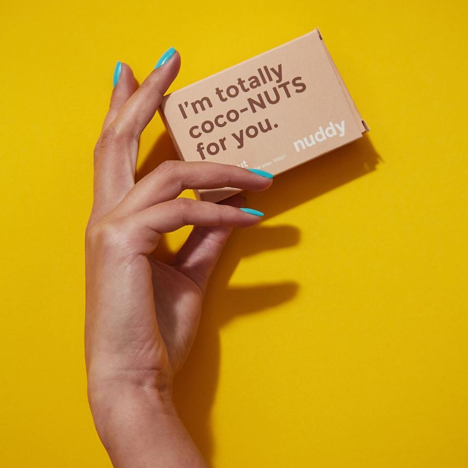 startwithstop's tweet image. People have been going COCO-NUTS for these vegan friendly, plastic free nuddy soaps that we just LOVED working on! Have you tried them yet? #branding #packaging #plasticfree
