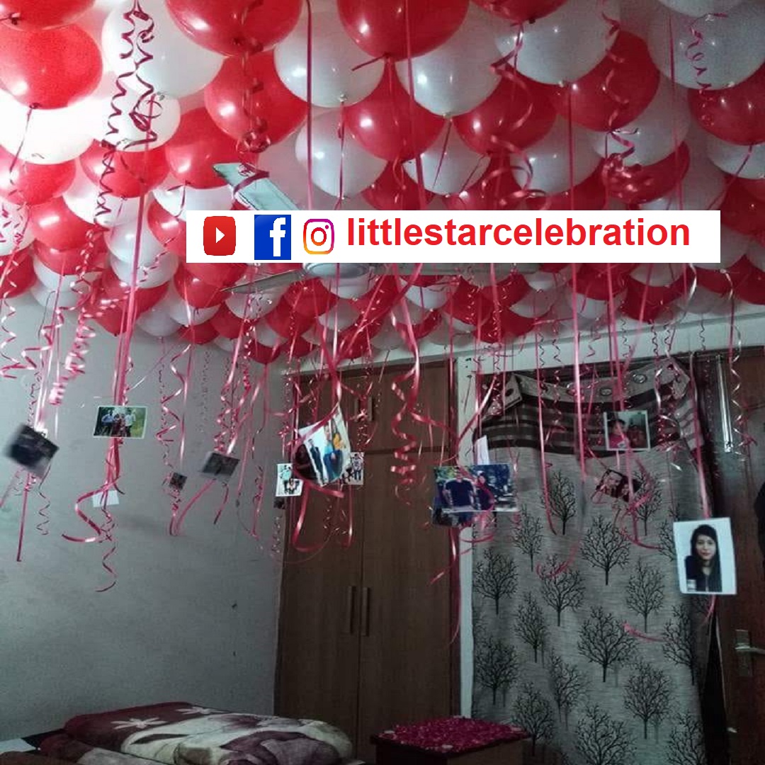 Surprise Balloons Decoration with Ribbon or hanging Photos,
Chocolates, Heart teddy, Flower bouquet or A big Teddy Bear to your Loved Once.
So, what are waiting for Call Now @ +91-88-2628-3115

#littlestarcelebration #Valentinedecoration #Surprisedecoration #Romanticdecoration