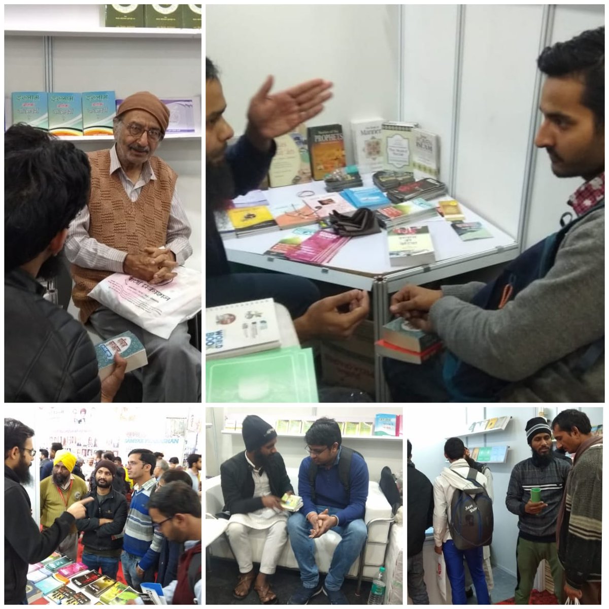 IslamicROPE's tweet photo. Highlights from Sunday, second day of the Bookfair. It was a very busy day. Good crowd and good conversations. That's how we learn and become more understanding of each other.

#ShareTheMercy #PeaceMessage #NDWBF2020 #NDWBF #BookFair #WorldBookFair #WorldBookFairDelhi https://t.co/HCF8tVmzKB