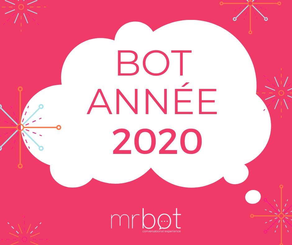 MrBotFr's tweet image. [ BONNE ANNÉE 2020 🤖🥳 ]

Pour la rentrée, toute l'équipe de Mr Bot vous partage ses meilleurs voeux ! 
2020, sera sous le signe de l'expérience conversationnelle ou ne sera pas 🤖👌
Bonne rentrée à tous.
#newyear #chatbot #conversationalexperience