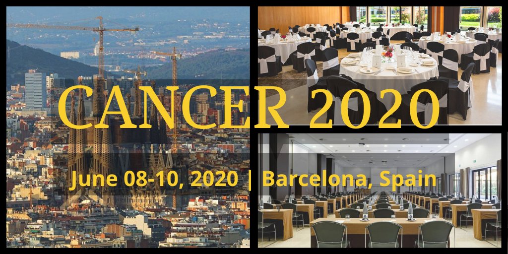 🇪🇸Great city+ 🏨Great venue + 📑Great topics + 👥Great speakers = #CANCER2020! 
Don’t miss this opportunity and join us! ⏲️📅📋🔗📝
👉bit.ly/2ku2WJp