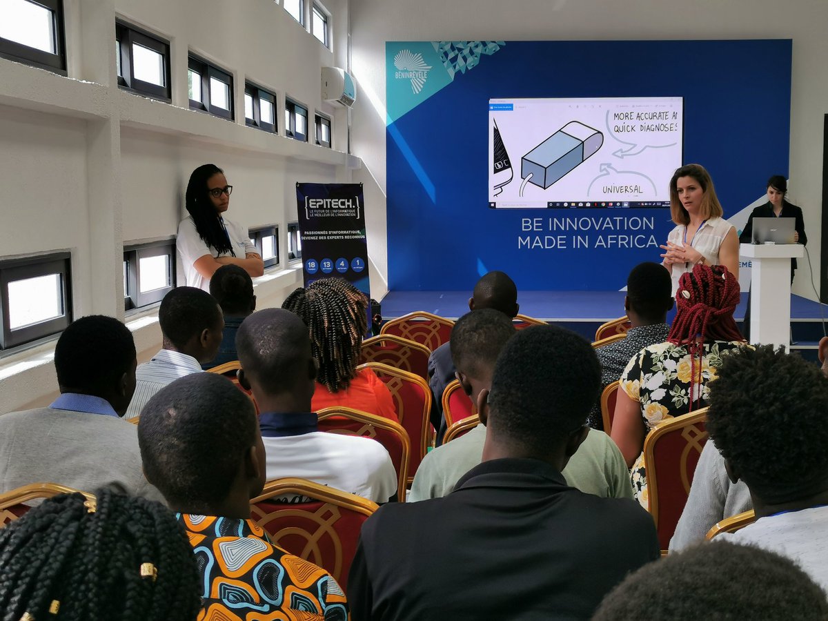 EpitechBenin's tweet image. Lancement de la #ProjectWeek2020 ce lundi matin avec #echOpen à Sèmè City.