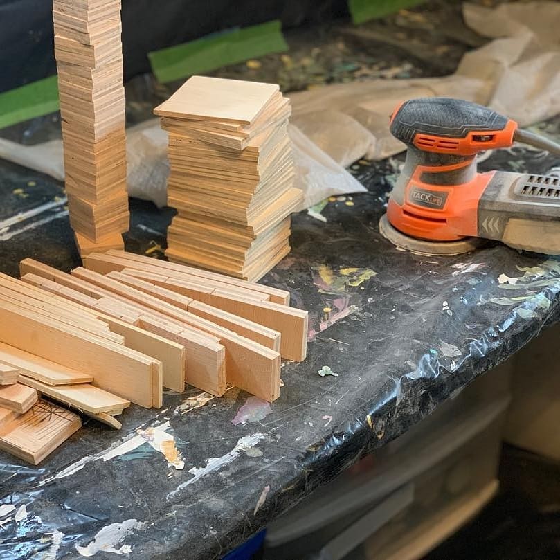 tacklife6's tweet photo. "Working on something uniquely beautiful." |📷 
#art #woodworking #woodart #joiesartstudiollc #abstractart #imupforthechallenge #creative #artislife #somanyideas https://t.co/NhJoi7PTlG