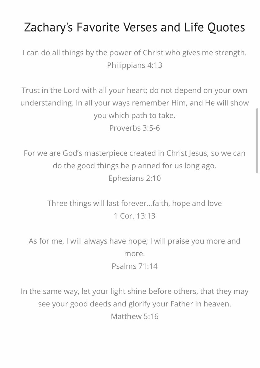 LightzOfHope's tweet photo. As you embark on a new year, we hope  that Zachary’s favorite Bible verses will bring you #hope and #encouragement

To get connected to the #love and #support our #community has to offer, please join our mailing list by registering via our website at https://t.co/kBsFgMcxnd. https://t.co/KOnYseJYz2