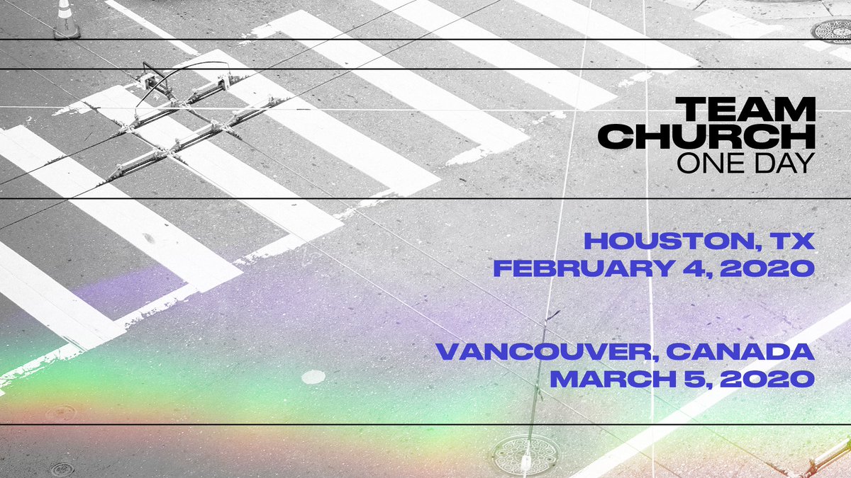 Are you registered yet? What are you waiting for? Make plans today! 💯

◽️February 4 Houston, TX
◽️March 5 Vancouver, Canada

#teamchurch
