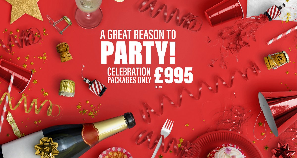 Got something to celebrate?

Let us take the stress away from party planning as we've got the perfect package to cover everything you'll need...

Catering ✅
Entertainment ✅
Decorations ✅
Drinks ✅

Speak with our events team today - bit.ly/36uvjKq