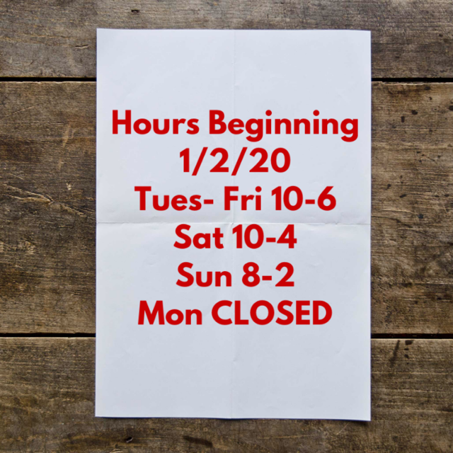 run816kc's tweet photo. New hours, beginning Thursday, January 2, 2020. https://t.co/xHFCSdVssZ