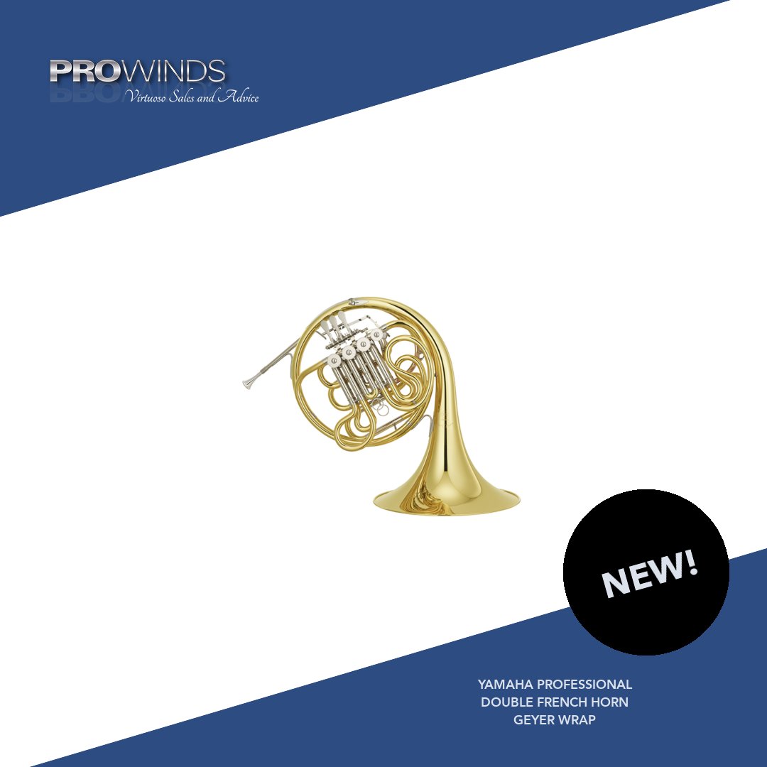 The Yamaha professional double French horn features a nickel-plated brass rotary valve caps, thicker rim wire, and a gold-brass leadpipe that yields a beautiful rich tone and consistent airflow for a greater sound character. ow.ly/54S050xNjHh

#Yamaha #FrenchHorn
