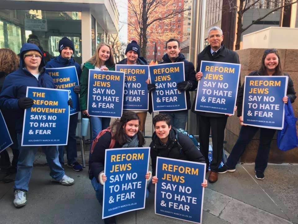 so proud of <a href="/MARSAVP/">NFTY-MAR SAVP</a> for representing <a href="/NFTYMAR/">NFTY MAR</a> while marching against anti-semitism yesterday, no matter where we are we will continue to say no to hate and fear.