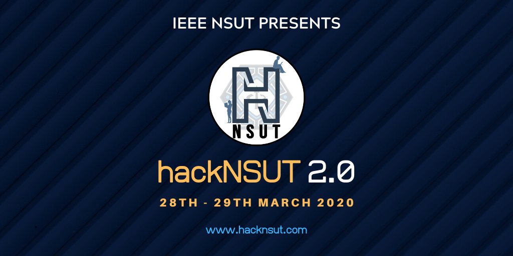 _techweek's tweet photo. Hola hackers😃
The long and laborious wait for the hackNSUT sequel is finally over, as we proudly announce the hackNSUT 2.0 ❤️
Visit our website: https://t.co/4nwpc1219f
Facebook at https://t.co/VnUAuCkbw0
Instagram at https://t.co/sXdNfEIv9N for further updates. https://t.co/ayr78bubK2