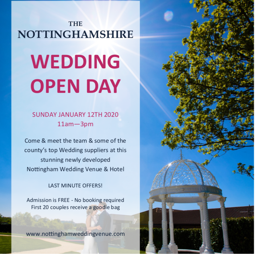 Looking for a Wedding Venue?Join us for an Open Day Sun 12th January 11am - 3pm. We have some incredible wedding suppliers joining us, to enable you prepare for your perfect wedding day. The FIRST 20 COUPLES through the door at 11am will receive a goody-bag of sample products! 💒