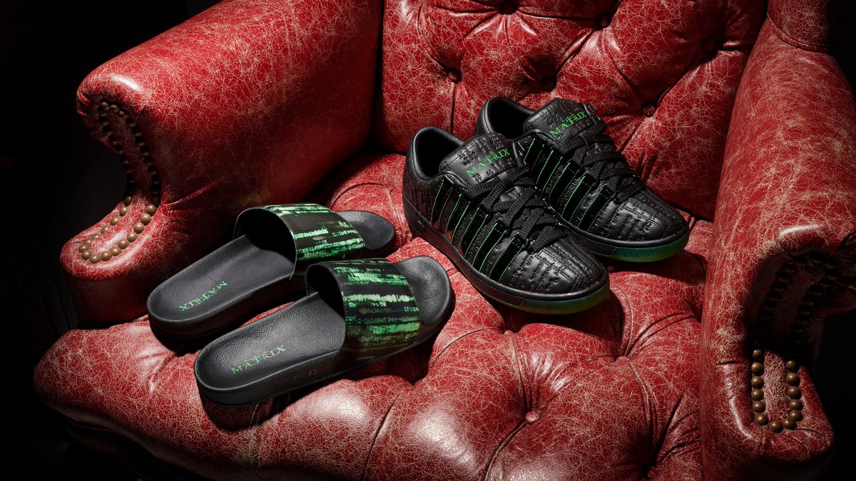 greenhouseapp's tweet photo. Welcome to the real world!

The @KSWISS x #TheMatrix 20th Anniversary Pack is here! Shop today exclusively on the (Greenhouse) app.

Download app and shop here: https://t.co/tatTHOkoJG https://t.co/uyLhuMr1NR