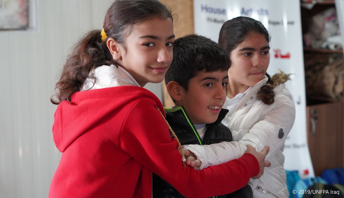 UNFPAIraq's tweet photo. GBV not only affects the individual subjected to violence but that individual’s family & community
#EndGBV ensures that we raise our sons & daughters in a healthy environment where men & women, boys & girls use only respect as a mean of communication
#ForIraq #EducateOnGBV https://t.co/2uziQcDCii