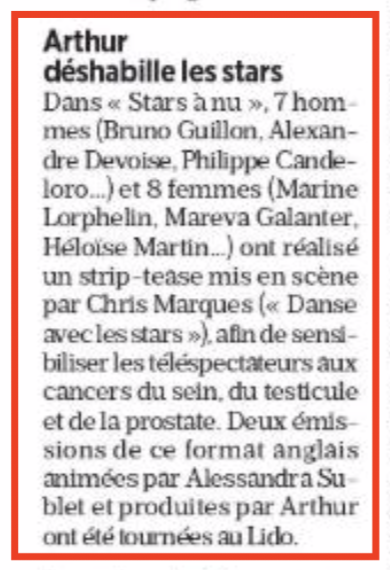 StarsANu_TF1's tweet photo. Merci @TeleLoisirs @lavoixdunord & @le_Parisien pour les articles !#BaptisteGiabiconi @SATYAOBLETTE @P_Candeloro #AlexandreDevoise @BrunoGUILLONOff #FSémonin @OlivDelacroix @alsublet @MarineLorphelin @MarevaGalanter @fannyleeb @MaddyBurciaga #HeloiseMartin #FRichard @NBeausson https://t.co/uNcFIKbEtW