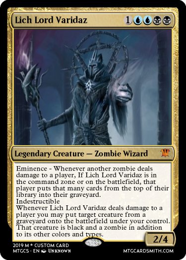 Custom Mtg Cards On Twitter Do You Like Mill Do You Like Zombies Do You Like Commander How About Reanimating Stuff Well Then Do I Have The Card For You Mtg Mtgcustomcard
