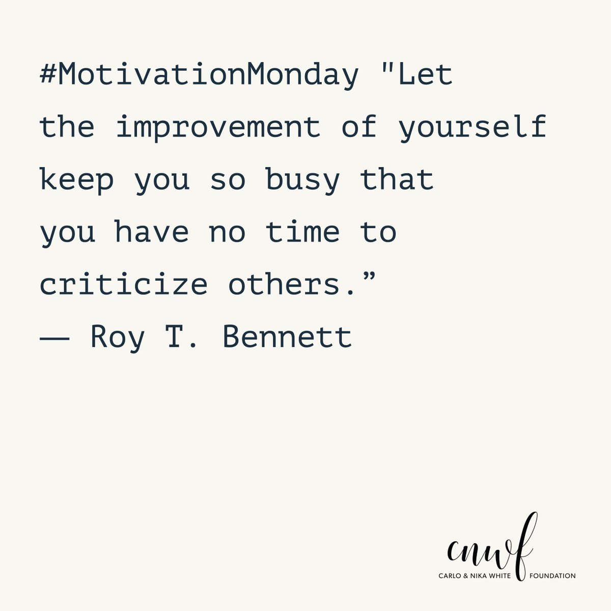 CNWFoundation's tweet photo. #CNWF #motivationmonday https://t.co/uqJ9FtW2Dv