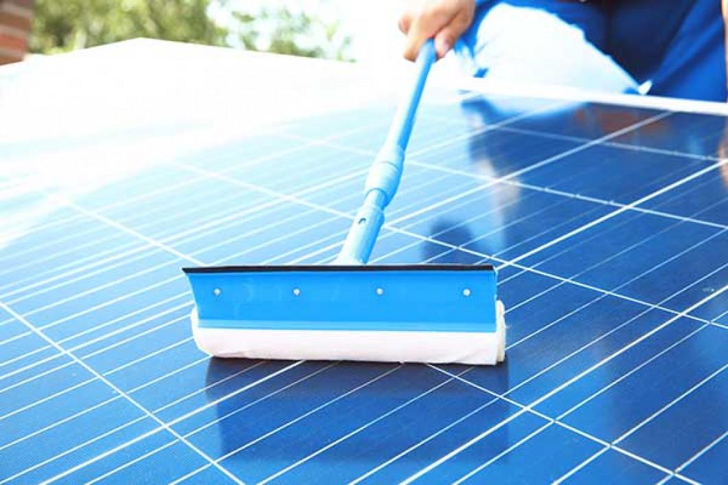 #Tip: Never use an abrasive soap or cleaning sponge to clean your solar panels. A pool skimmer with a soft cloth on the end should reach the really high roofs or a washrag and some soft biodegradable soap should do the trick.
#SolarPanels #Cleaning #SolarPanelCare