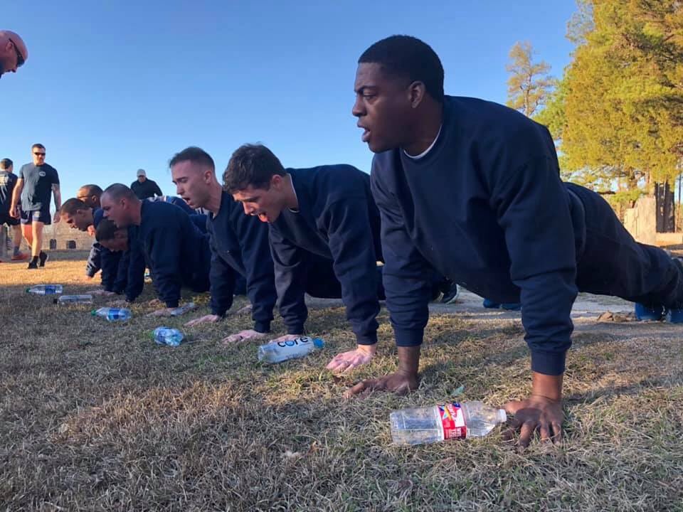 nmletc's tweet image. Class B-64 has entered into their first week of the Academy. Director Bearden is teaching “History of Law Enforcement” and “Police and the Public” today.