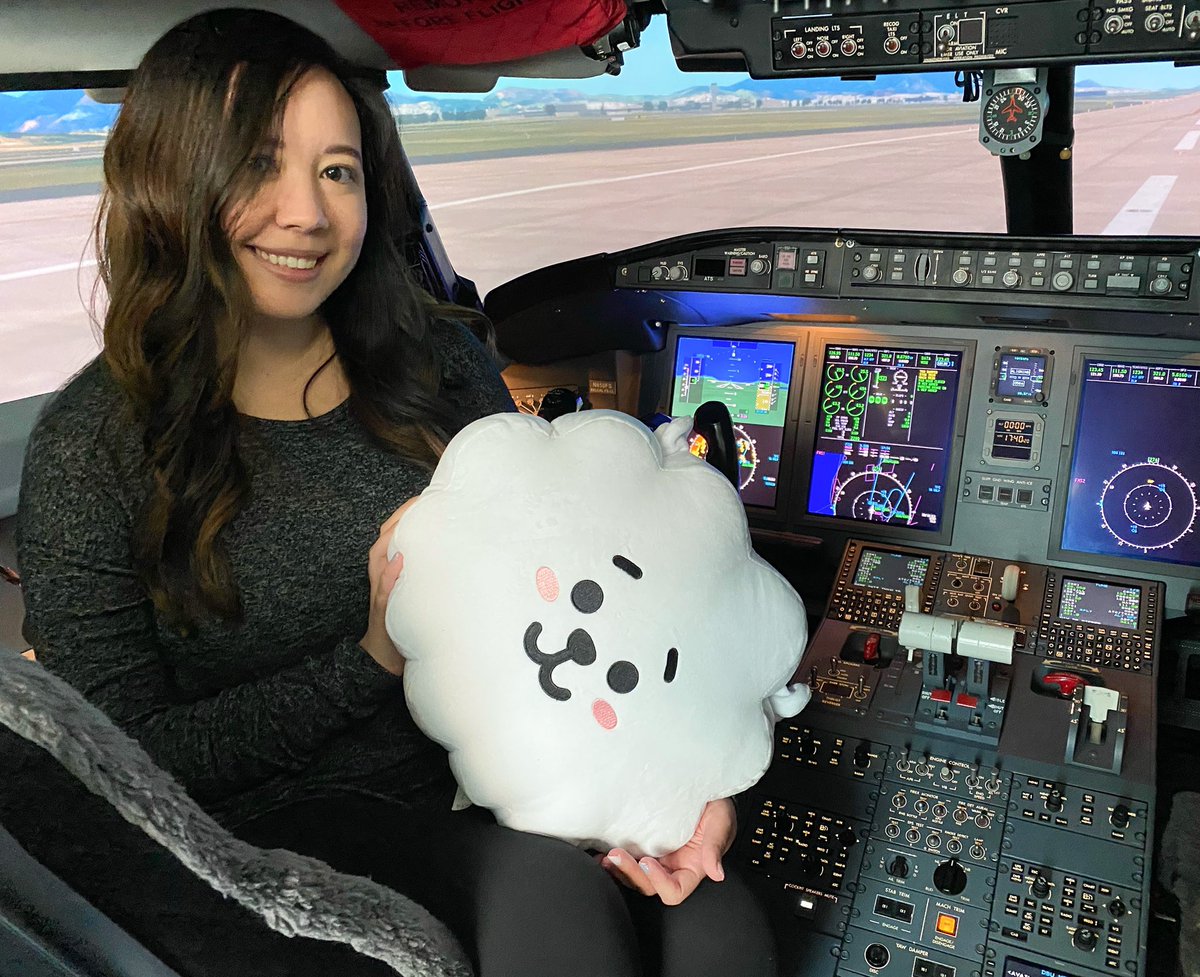liltaemy's tweet photo. Captain RJ wishes you a pleasant flight 😎✈️ 

#booktubearmy #ARMYSelcaDay #arsd @BTS_twt https://t.co/EbA5iF8WUV