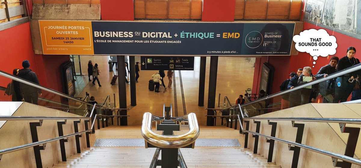 Spotted <a href="/EMDManagement/">EMD School of Business ⭐️ ⭐️</a>  à la Gare St Charles de <a href="/marseille/">Ville de Marseille</a>  #EMDpower #Business #Digital #Éthique