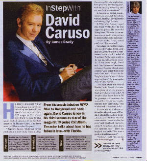 January 7:Happy 64th birthday to actor,David Caruso(\"CSI:Miami\") 