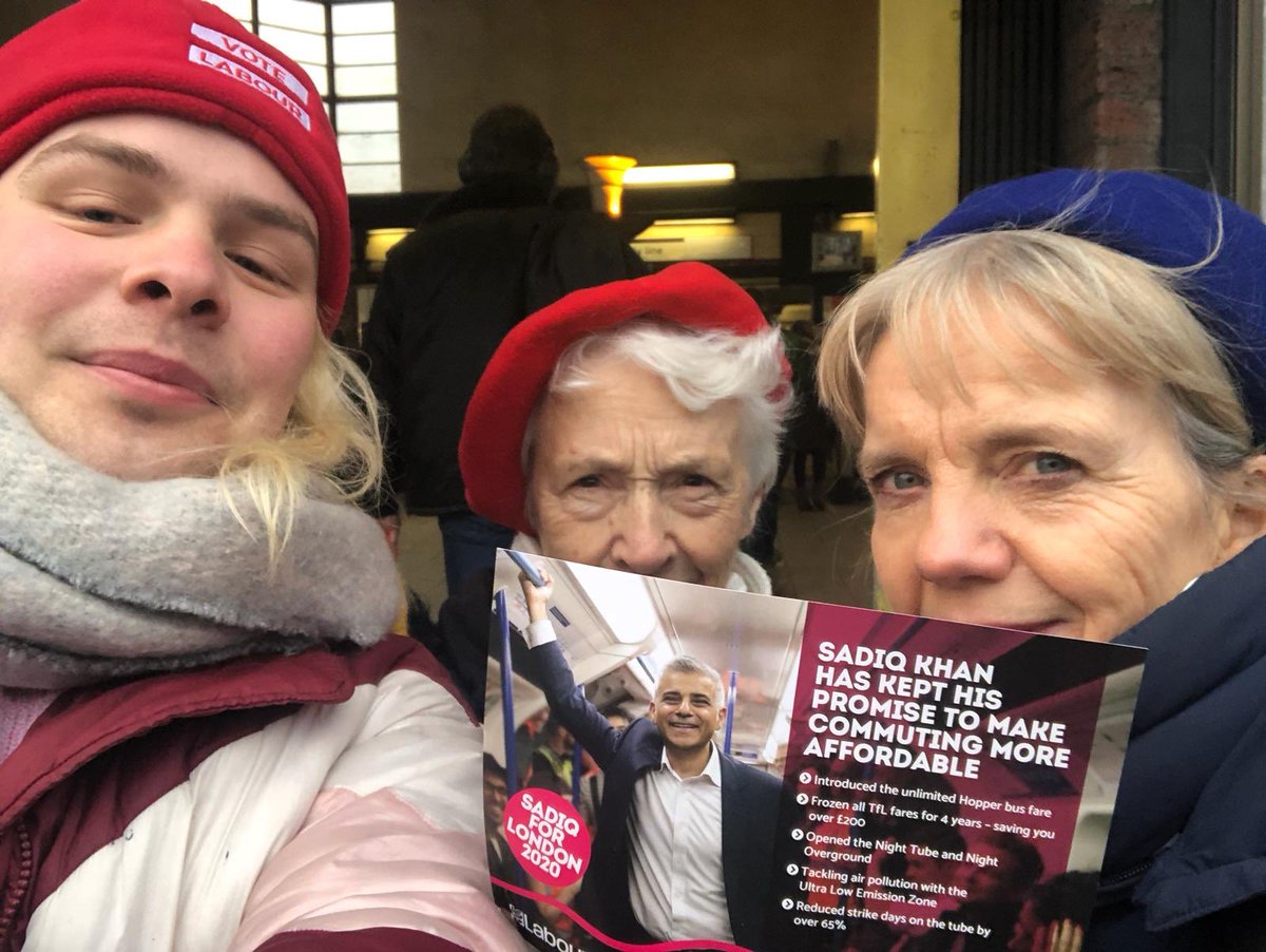 A positive reception across Haringey this morning for <a href="/SadiqKhan/">Sadiq Khan</a>’s commitment to ensure commuting is affordable for all. 

#Sadiq2020