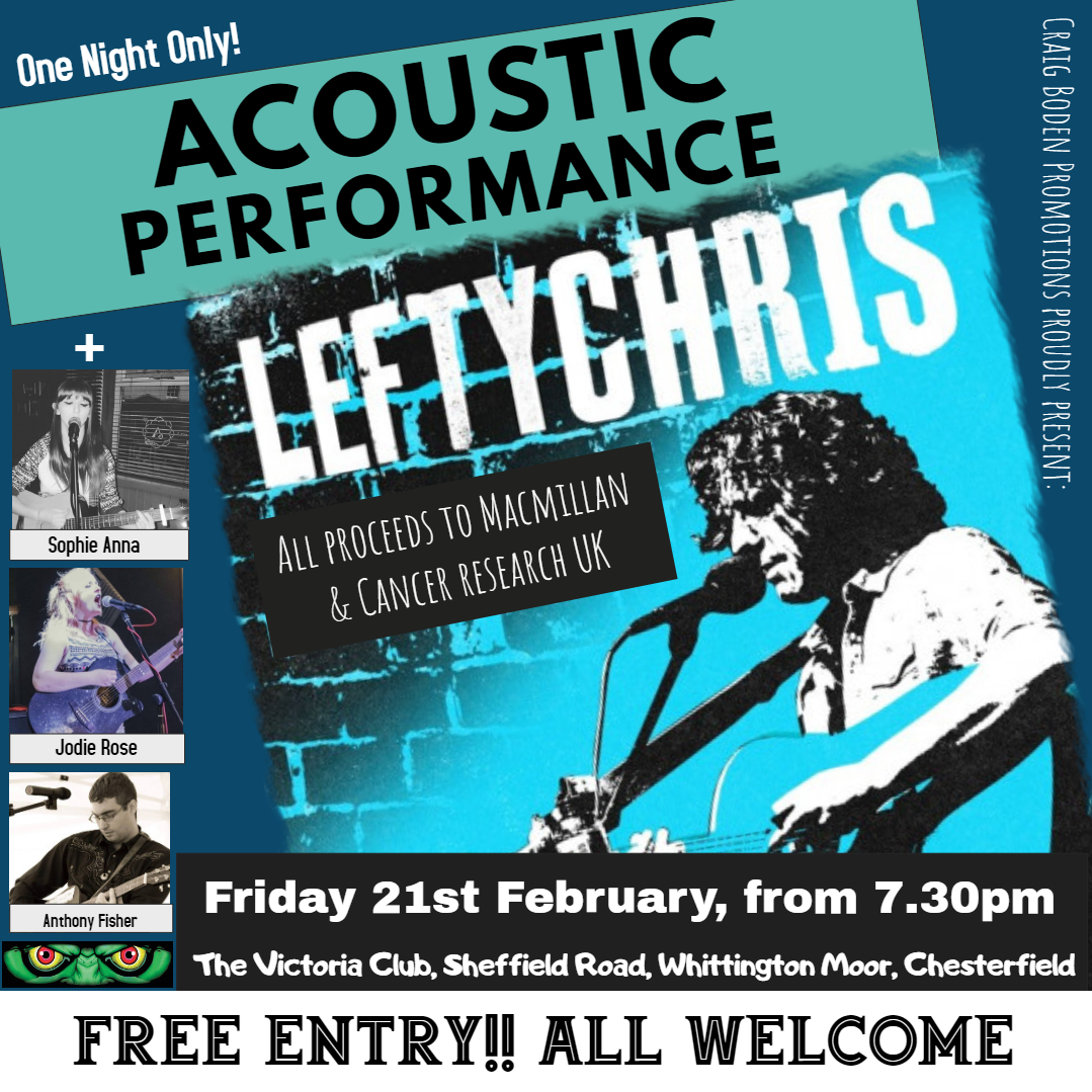 DerbysMA's tweet photo. #chesterfield #derbyshire #whittingtonmoor #oldwhittington #newwhittington #dunston #charity #macmillan #cancerresearchuk #music #entertainment #acoustic #free #share #community #supportlocal #livemusic #craigbodenpromotions #victoriaclub https://t.co/7cMGjulJ42