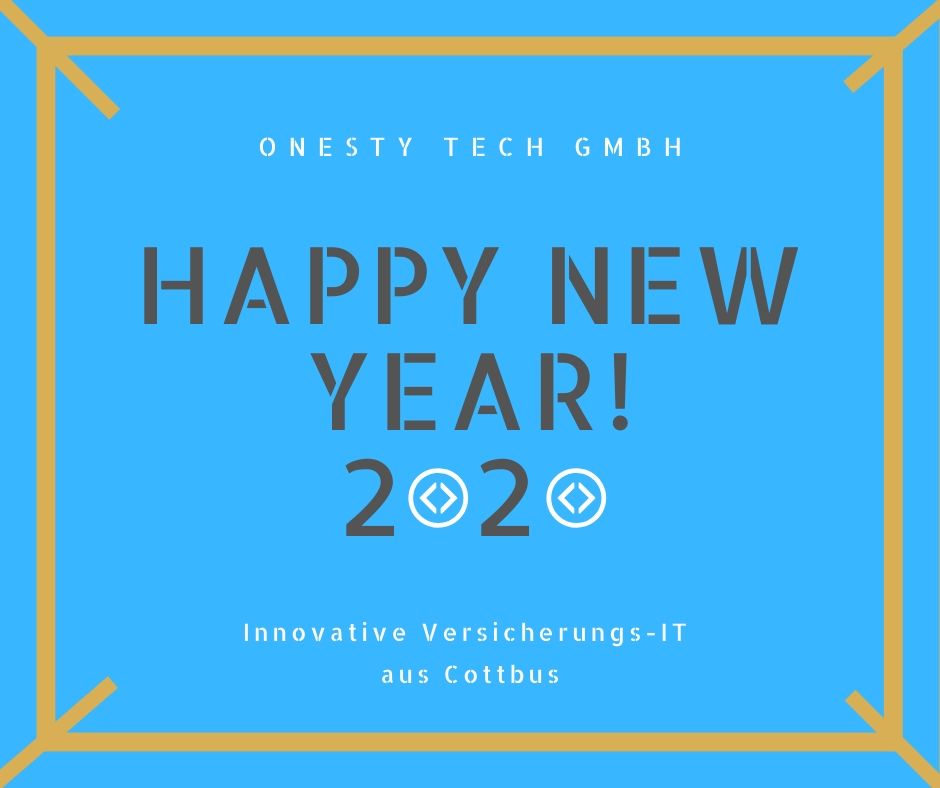 Ein etwas verspäteter Neujahrsgruß auch von uns für dieses hoffentliche aufregende  neue Jahr und sogar Jahrzehnt! Mit neuem Eifer und tollen neuen Projekten geht es für uns nun auch wieder los, nach einer entspannten und kräftegebenden freien Zeit. #onestytech #versicherungsit