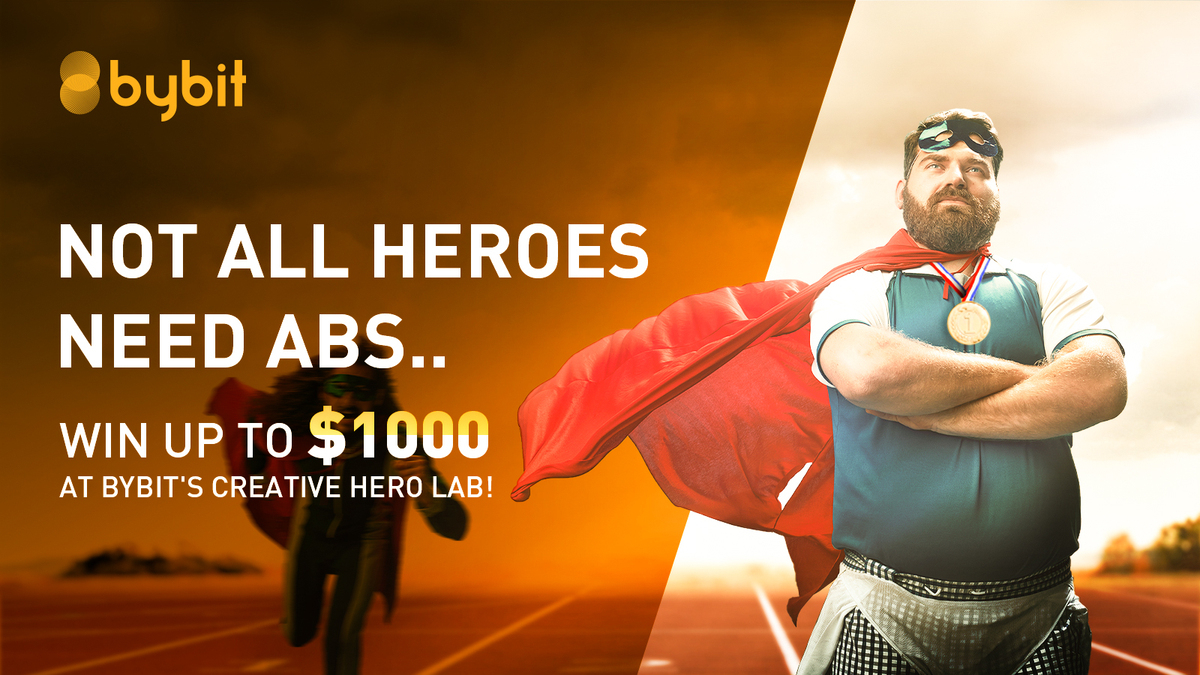 Bybit_Official's tweet photo. Win up to $1,000 in cash by showcasing your knowledge of our platform and stand to win big in #Bybit's Creative Hero Lab! 

Find out how: https://t.co/ISf7Sgv9r7

#CreativeHeroLab https://t.co/UtEw1lM2fZ