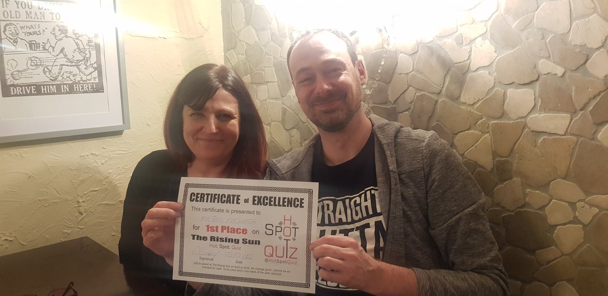 HotSpotQuiz's tweet photo. A HUGE THANKS to all the #QuizTeams old &amp; new who joined us at @TheRisingSunSK6 last night.
We had an awesome first night &amp; even got to play two brand new #Quiz games on the @HotSpotQuiz
The #SequentialRound &amp; The #BingoRound
#WinPlentyIn2020 #FOC every Sunday 👉📲 8pm Sta RT https://t.co/Ut4HGYqrtG