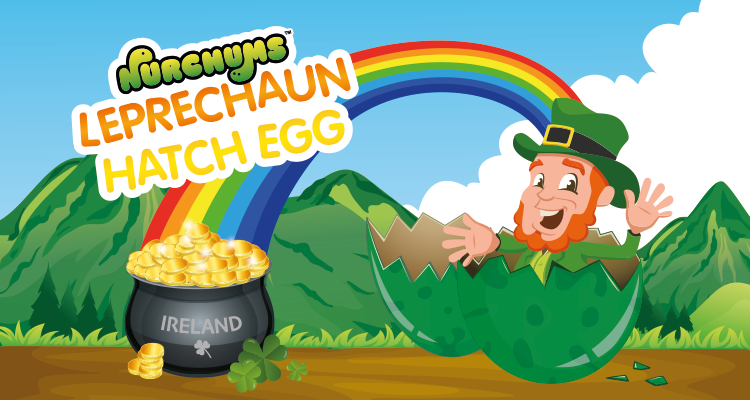 Nurchums's tweet photo. Sprinkle some luck of the Irish with Nurchums Leprechaun Hatching Eggs! Learn more: https://t.co/47bbVhFUJf ☘️ #StPatricksDay https://t.co/2RKEHoUfNF