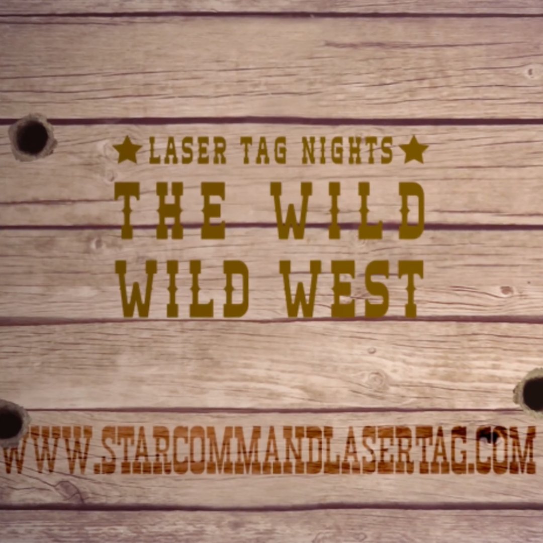 StarCommandLDN's tweet photo. We let you decide our first theme of 2020 for Laser Tag Nights, and the winner was... The Wild, Wild West! Book tickets via the link in our bio! #lasertag #designmynight #wildwest https://t.co/ktHBA8hNU6