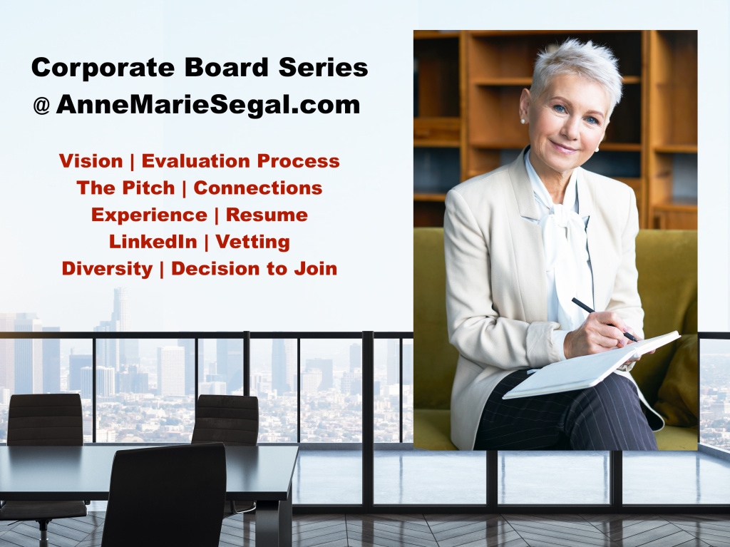 segalcoaching's tweet photo. Introducing Corporate Board Service: A New Monthly Series Launching in January 2020 @ https://t.co/k7wLgvKykH https://t.co/h8SHm6dFPn https://t.co/azGUrXQCOY