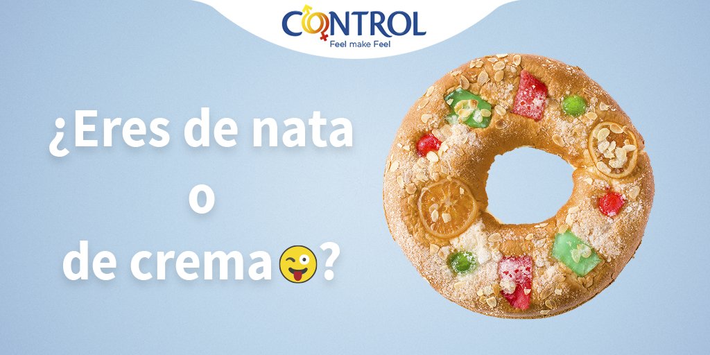 control_spain's tweet photo. ¡Hoy toca roscón de Reyes! 🎉 ¿Lo comemos en la cama? 😝 #Controlfeel https://t.co/vNTGchu3Xr