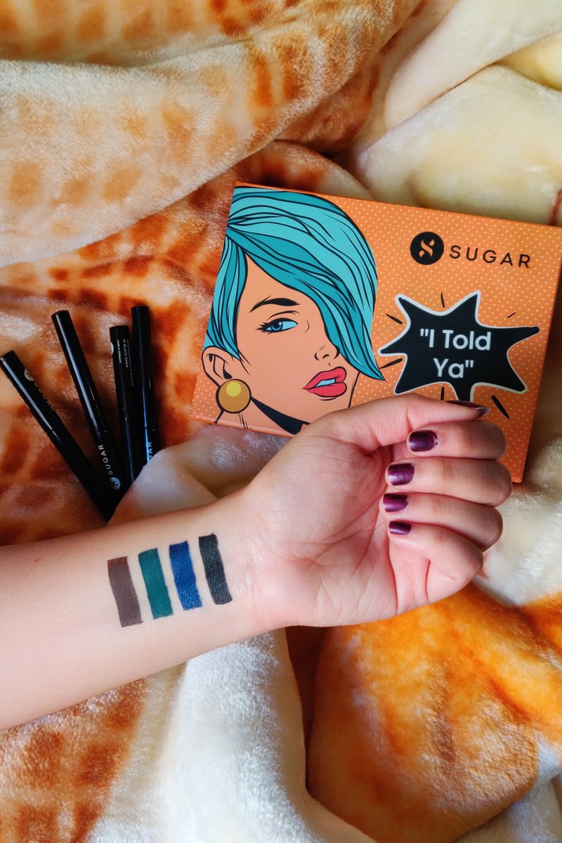 trySUGAR's tweet photo. Swatch them on!💖
In Frame: Niharika Verma
Product used: Eye Told You So! Smudgeproof Eyeliner 
Budgeproof
Water-resistant
Smudgeproof
Made In Germany

.
.
Shop now https://t.co/PCS5t1GQpY
.
.
#TrySUGAR #SUGARCosmetics #Eyeliner #EyeToldYouSo #IToldYouSo #Smudgeproof #Budgeproof https://t.co/dxJVh21YiH