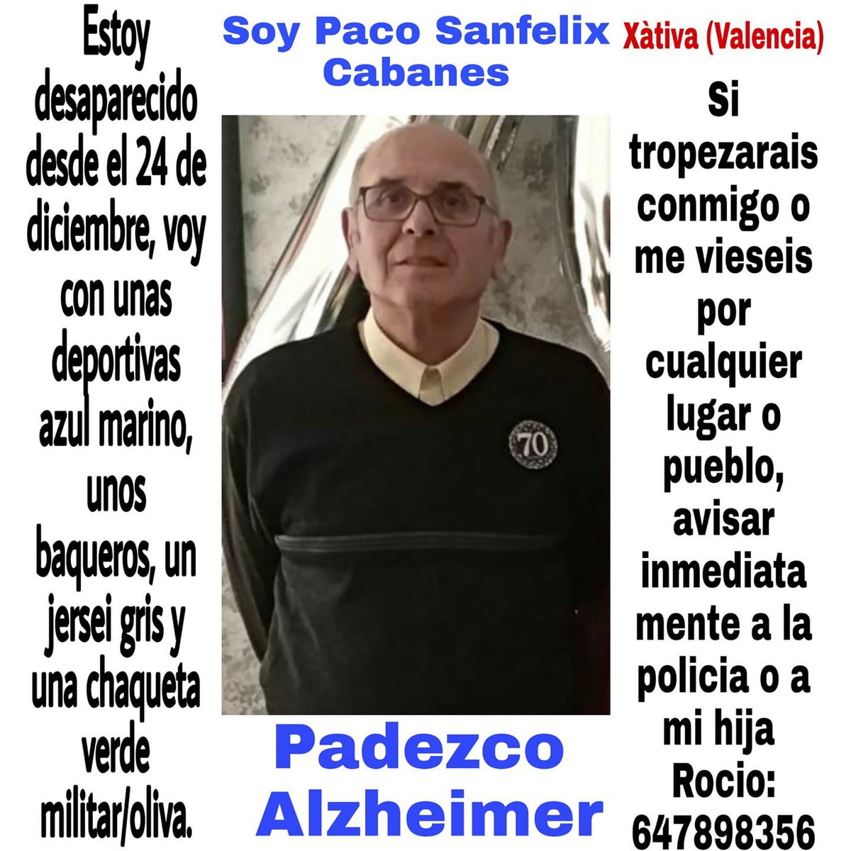 tomymateu's tweet photo. Vamos a intentar que este cartel llegue al máximo de personas posibles. Si tenemos que creer en la magia, que empieze por ayudar a quien realmente lo necesita. Máxima difusión porfavor. La policía ha terminado con la búsqueda pero familiares y amigos no van a parar. RT porfa!! 🙏🏽 https://t.co/VSwWTVT8BB