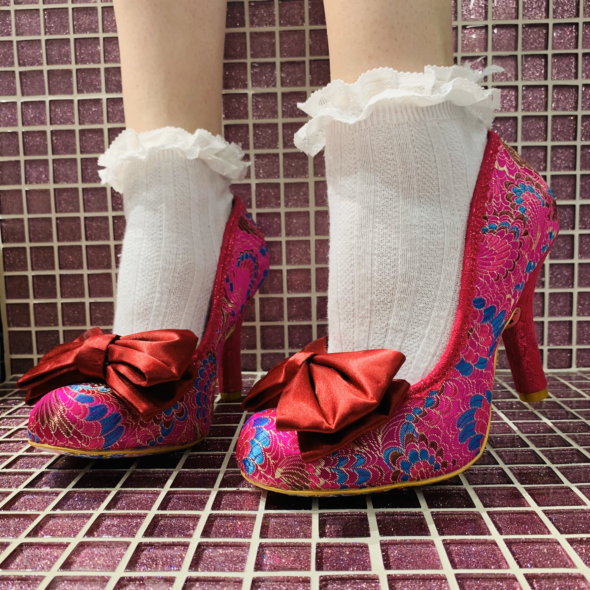 Irregular choice mal e bow pink clearance